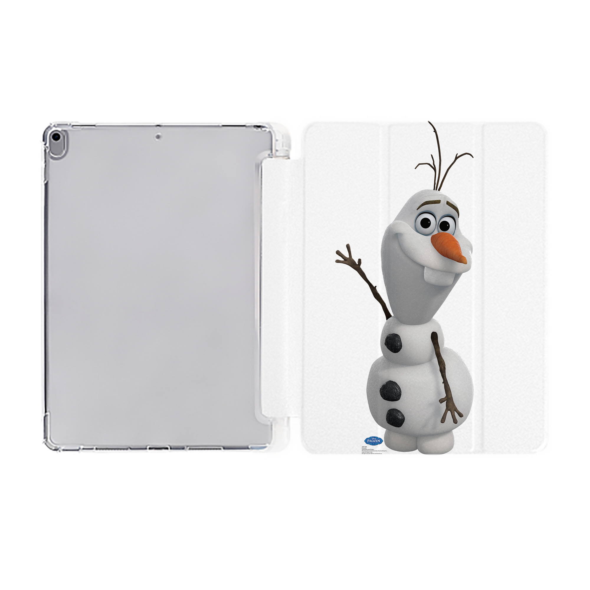 （画像用） アナと雪の女王 アンナ エルサ Frozen Anna Elsa IPad ケース ペン収納付き 三つ折りスタンド PUレザー×シリコン 対応機種9.5/10.5/10.9インチ